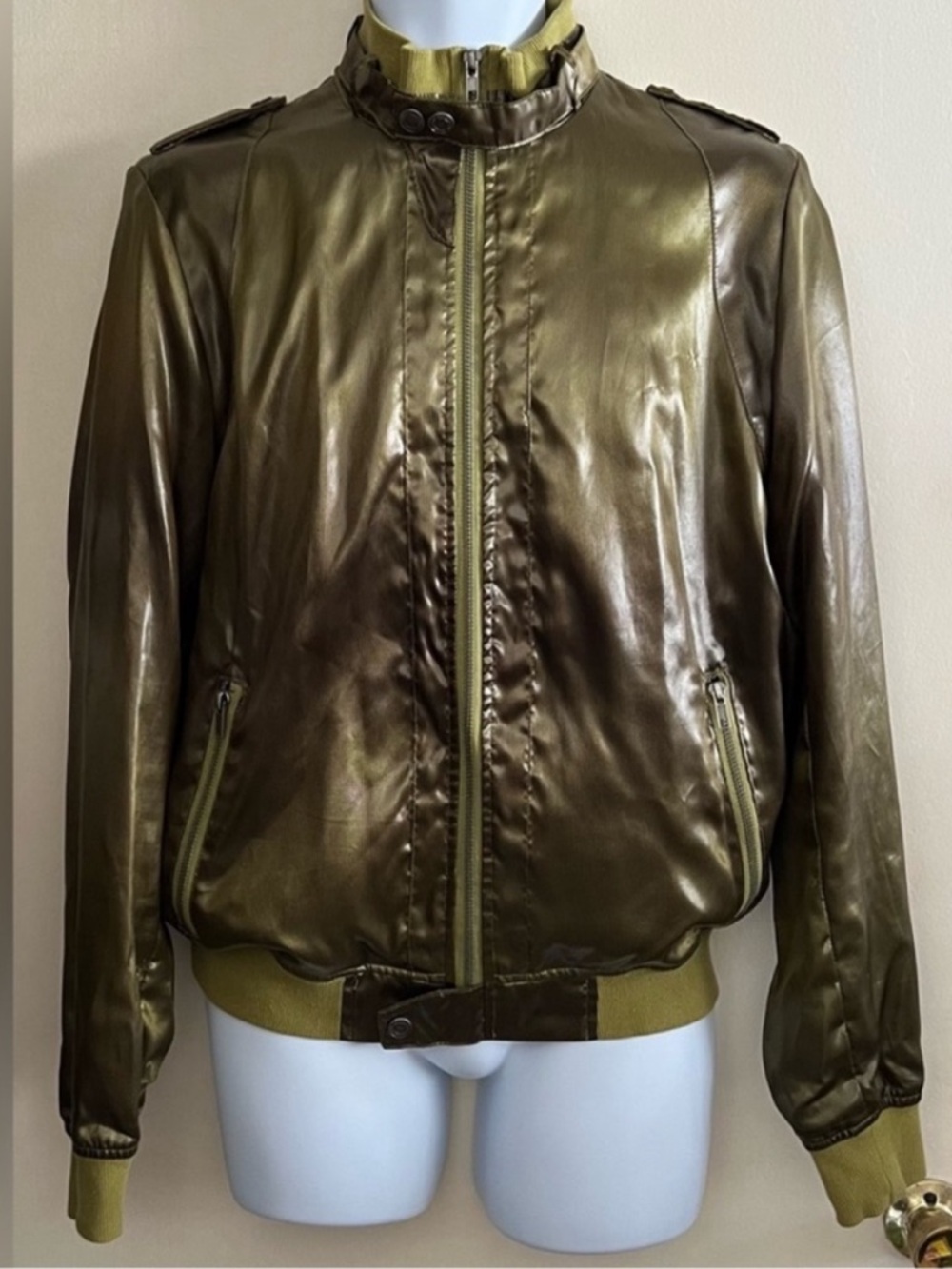 Charles & 1/2 Metallic Green Jacket